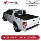 ford ranger tonneau cover double cab - clip on