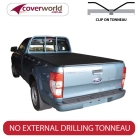 ford ranger tonneau cover single cab - clip on