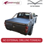 holden rodeo and colorado - ra and rc series crew cab  -  tonneau cover - clip on
