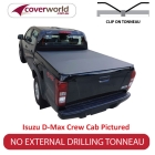holden colorado crew cab -  tonneau cover - clip on