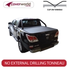mazda bt50 - dual cab -  soft tonneau cover - clip on