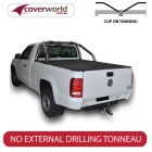 vw amarok - single cab -  soft tonneau cover - clip on