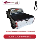 isuzu d-max  crew cab -  soft tonneau cover - bunji - new installation