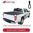 vw amarok - dual cab -  soft tonneau cover - bunji - new installation
