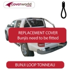 vw amarok - dual cab -  soft tonneau cover - replacement bunji