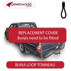 mitsubishi triton club cab -  soft tonneau cover - replacement bunji