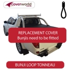 mitsubishi triton dual cab -  soft tonneau cover - replacement bunji