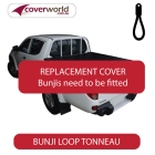 mitsubishi triton dual cab -  soft tonneau cover - replacement bunji
