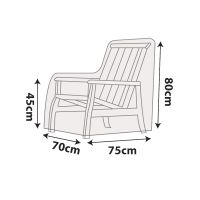 Outdoor Chair Cover - Low - 70cm Length
