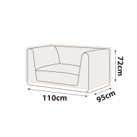 Outdoor Modular Chair Cover - 110cm Length