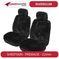 Toyota HiLux N90 Double Cab (08/2025 - Current) Black - Sheepskin Custom Fit Seat Covers