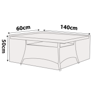 Outdoor Rectangle Table Cover - 140cm Length