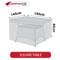 Outdoor Square Table Cover - 145cm