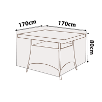Outdoor Square Table Cover - 170cm