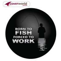 Printed Spare Tyre - Wheel Cover - Born to Fish