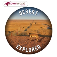 Printed Spare Tyre - Wheel Cover - Desert Explorer